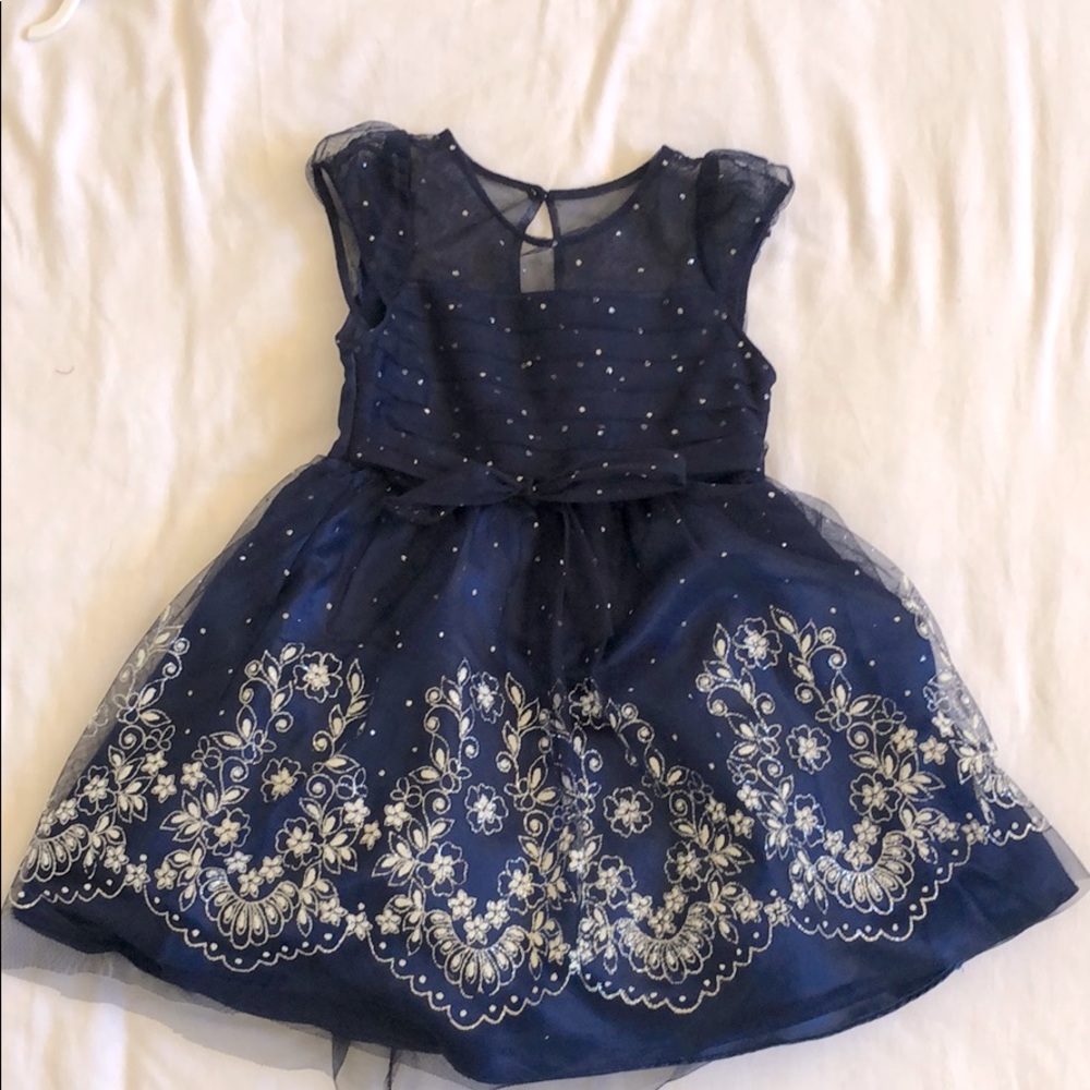 Navy Blue Tulle Dress (size 5)